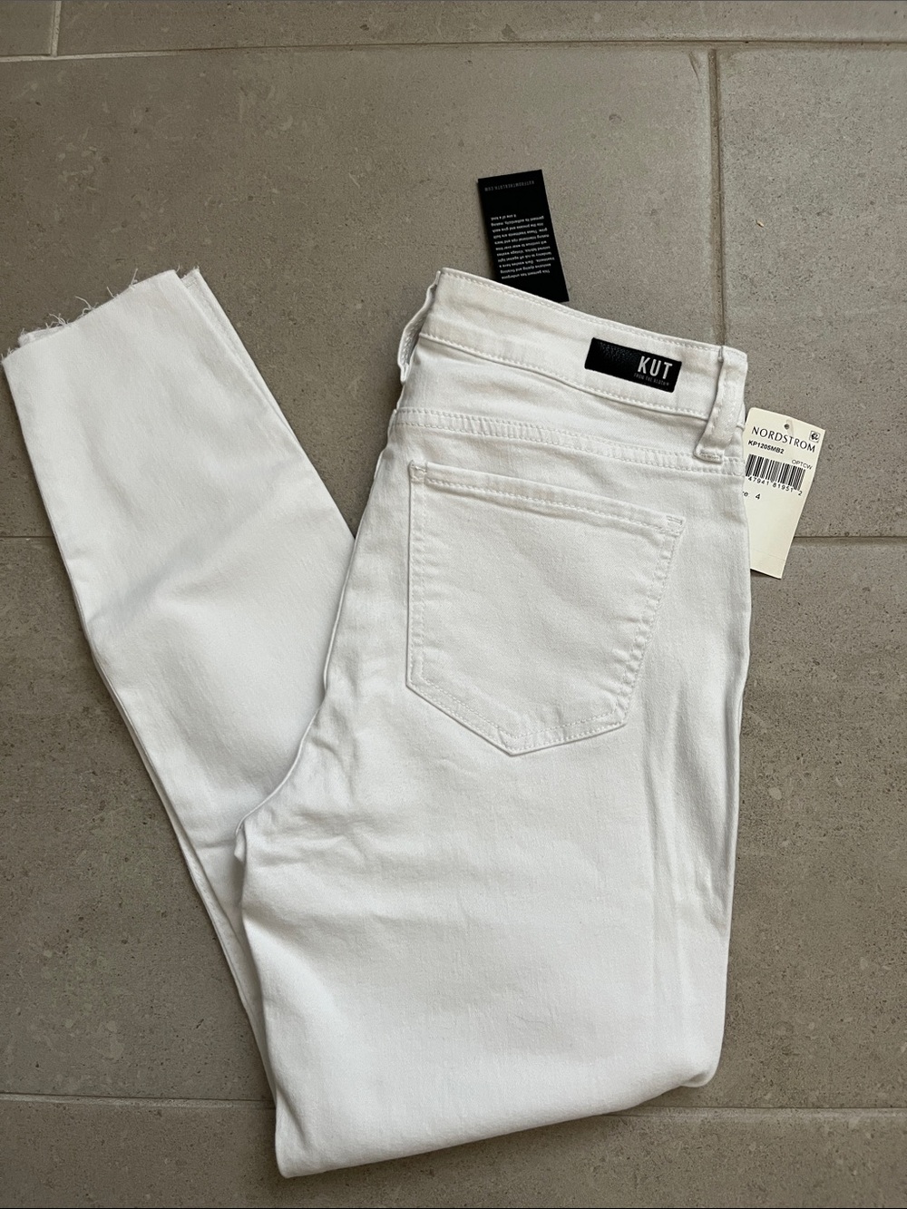 Kut from the Kloth White Ankle Skinny Jeans